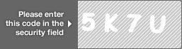 captcha code for visual authentication  number 5 letter K number 7 letter U