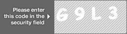 captcha code for visual authentication  letter G number 9 letter L number 3