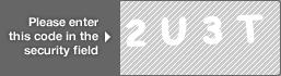 captcha code for visual authentication  number 2 letter U number 3 letter T
