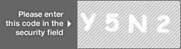captcha code for visual authentication  letter Y number 5 letter N number 2