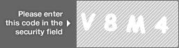 captcha code for visual authentication  letter V number 8 letter M number 4