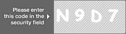 captcha code for visual authentication  letter N number 9 letter D number 7