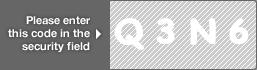 captcha code for visual authentication  letter Q number 3 letter N number 6