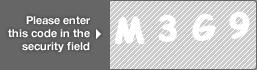 captcha code for visual authentication  letter M number 3 letter G number 9