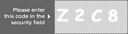 captcha code for visual authentication  letter Z number 2 letter C number 8