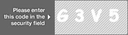 captcha code for visual authentication  letter G number 3 letter V number 5