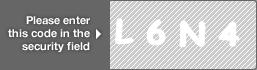 captcha code for visual authentication  letter L number 6 letter N number 4