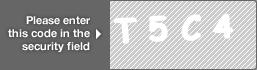 captcha code for visual authentication  letter T number 5 letter C number 4