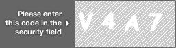 captcha code for visual authentication  letter V number 4 letter A number 7