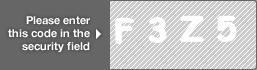 captcha code for visual authentication  letter F number 3 letter Z number 5